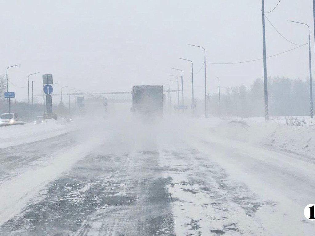 В Челябинской области из‑за снегопада закрыли движение на участке трассы М‑5