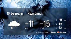 Челябинская область 10 февраля встретит снежную погоду с гололедицей