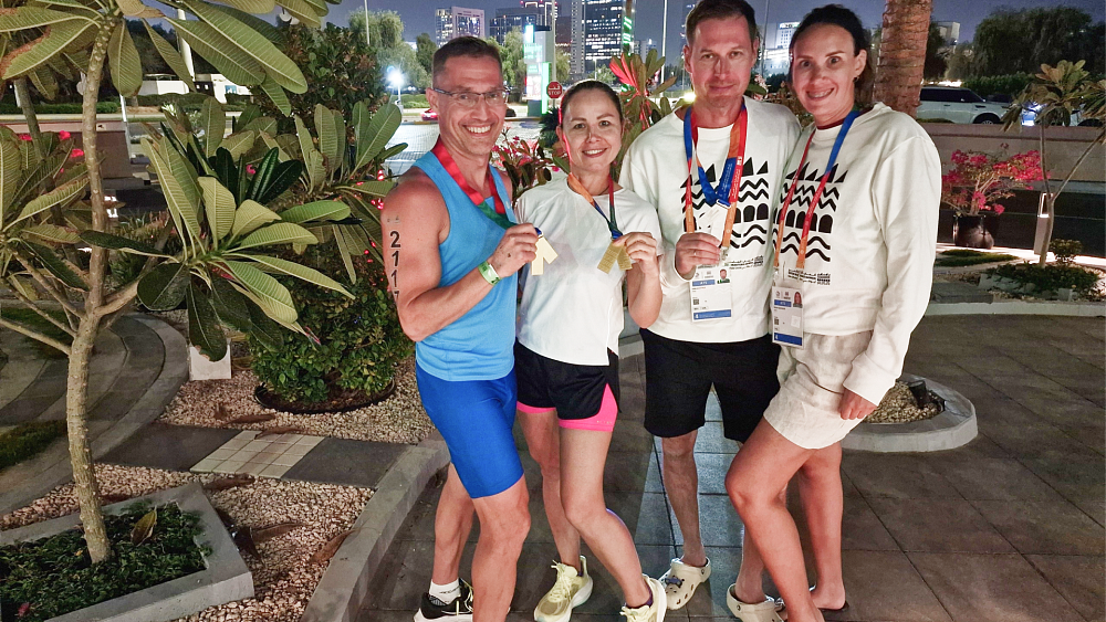 Семья из Челябинска забрала золото у шейхов на Всемирных играх ветеранов спорта