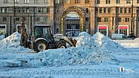 В Челябинске приступили к сносу главного ледового городка
