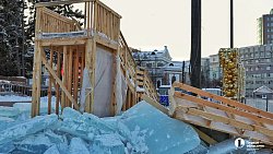 В Челябинске приступили к сносу главного ледового городка