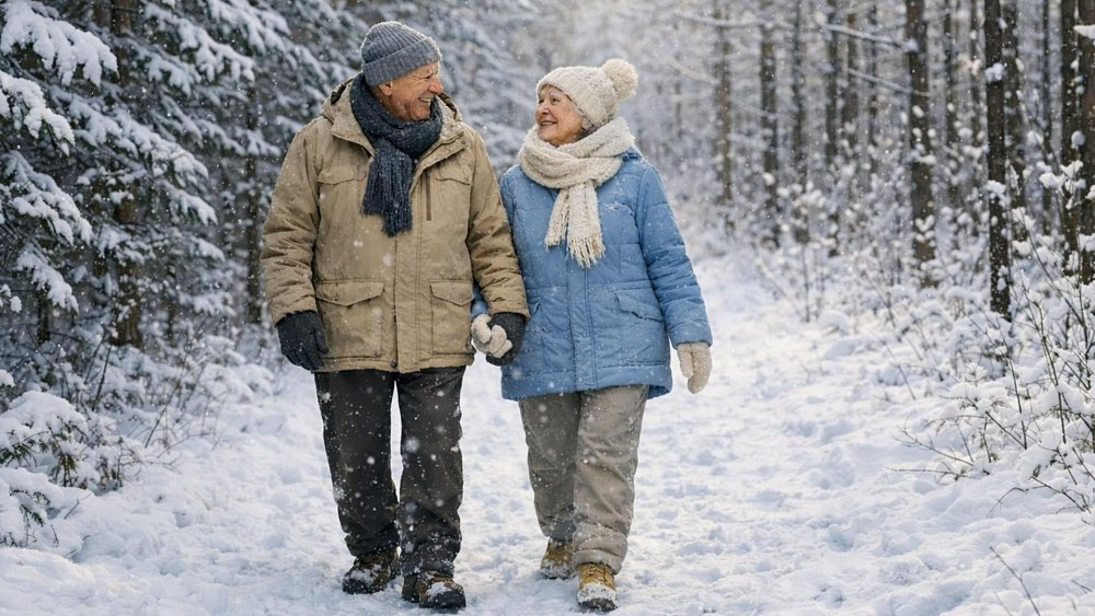 Прогулка в зимнем лесу поднимает жизненный тонус