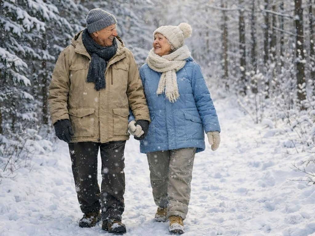 Прогулка в зимнем лесу поднимает жизненный тонус
