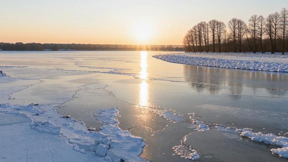 В Агаповском округе запретили выход на лед реки Урал из-за сброса воды с водохранилищ