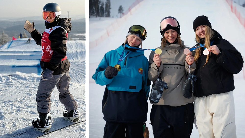 Мария Демченко из Миасса взяла два золота чемпионата России по сноуборду