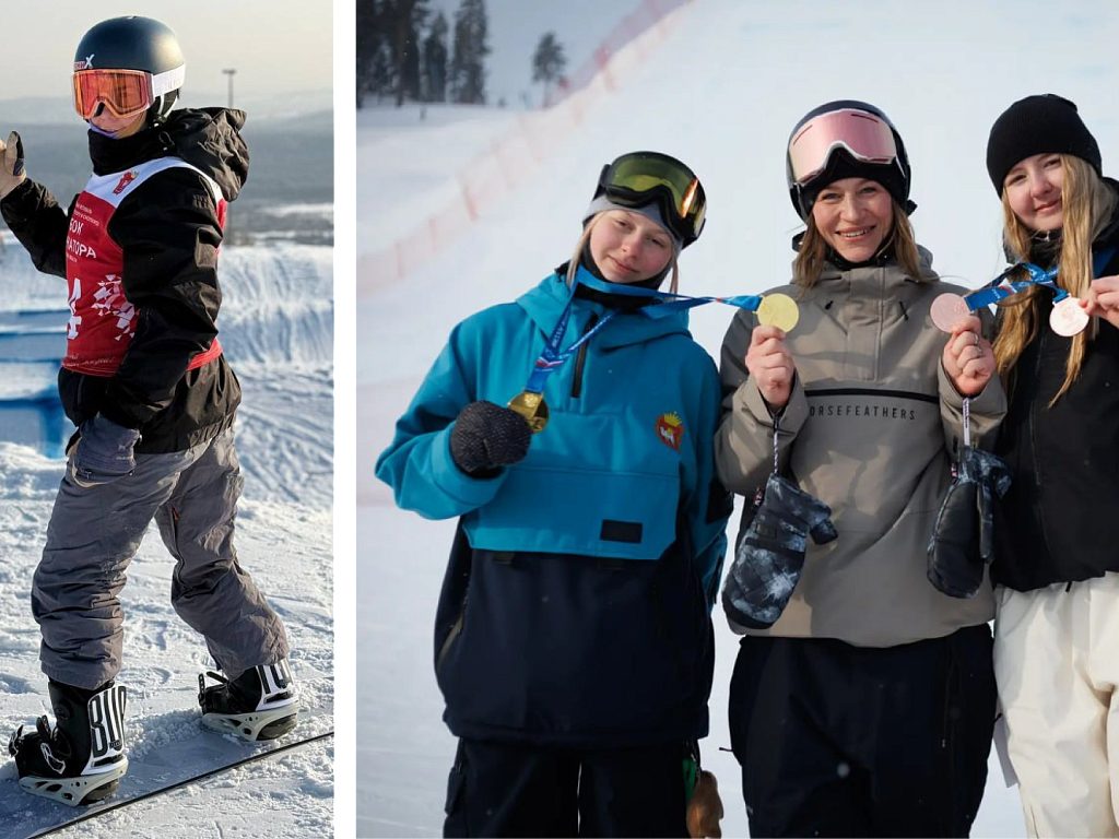 Мария Демченко из Миасса взяла два золота чемпионата России по сноуборду