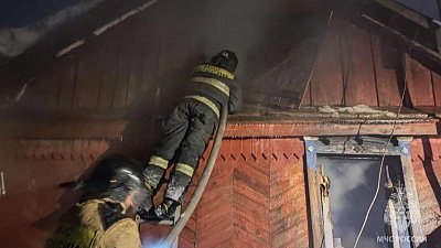 В Троицком округе на пожаре погибли два человека