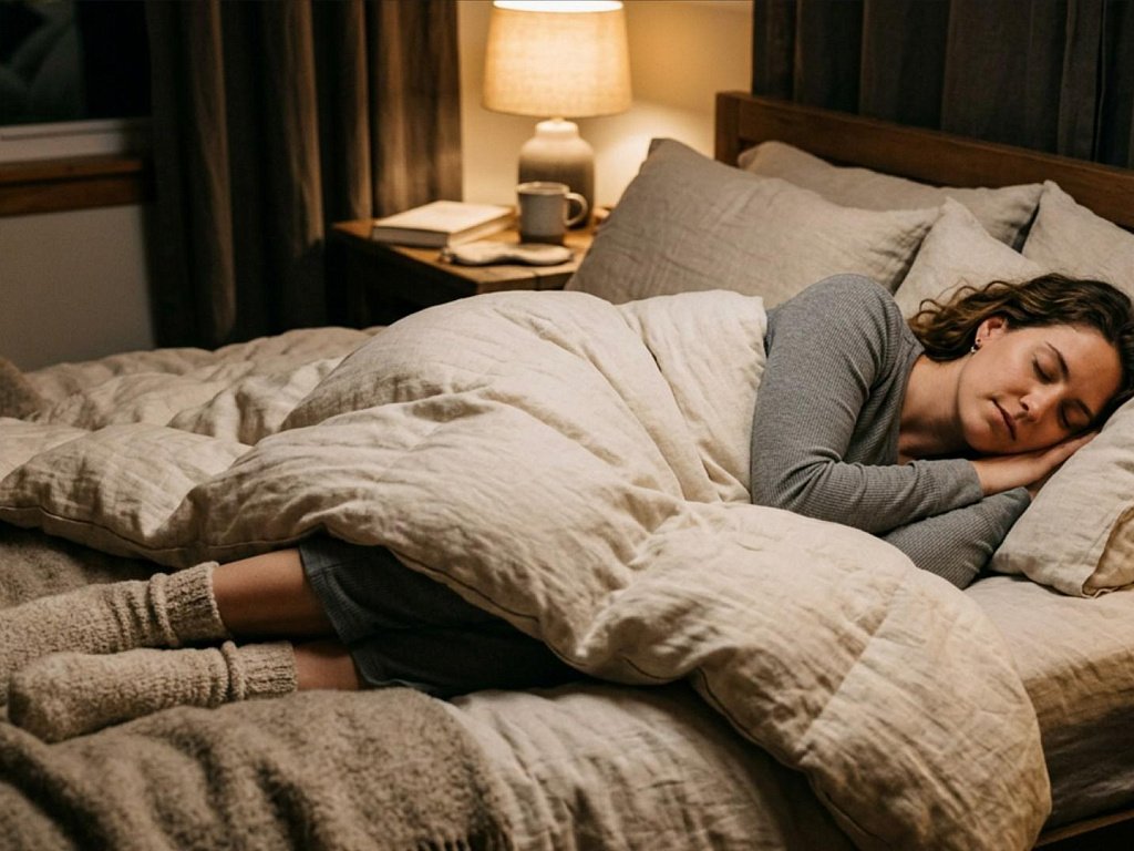 Ускорить засыпание помогают носки