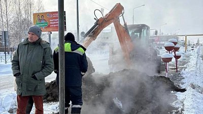 В Карабаше более 30 домов остались без тепла из‑за новой аварии на теплосети