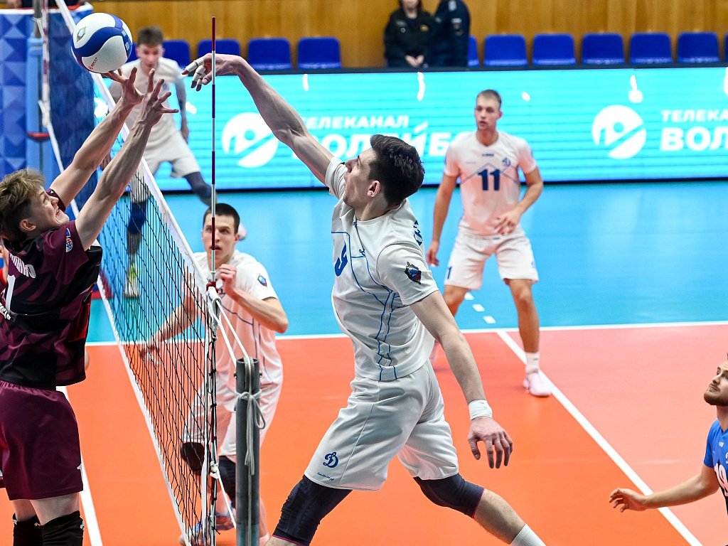 Волейбольный клуб «Динамо» сыграл лучший матч в сезоне в Высшей лиге