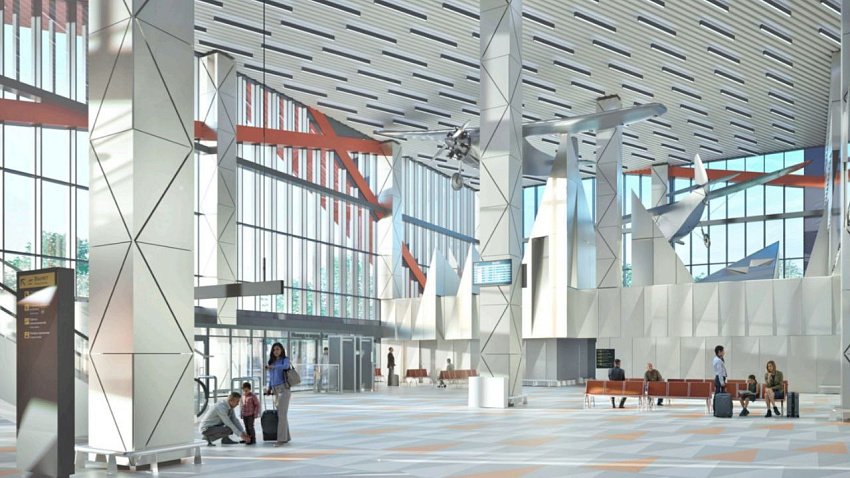 В Челябинской области презентовали дизайн-проект нового терминала аэропорта Магнитогорска