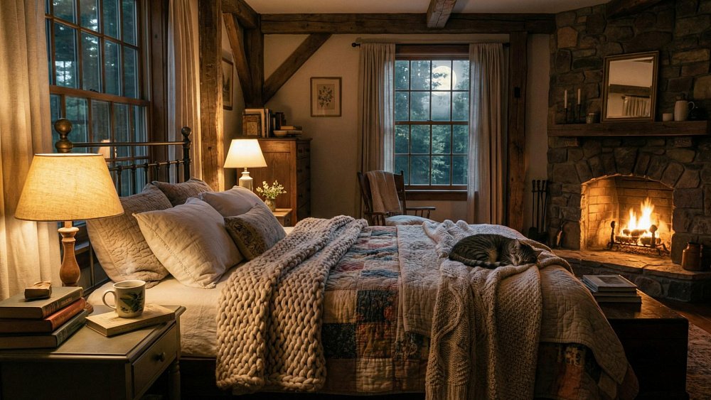 Уют в спальне помогает крепче спать