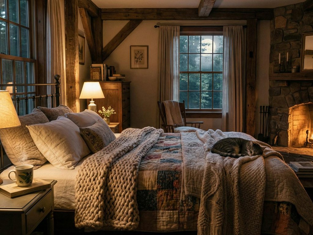 Уют в спальне помогает крепче спать