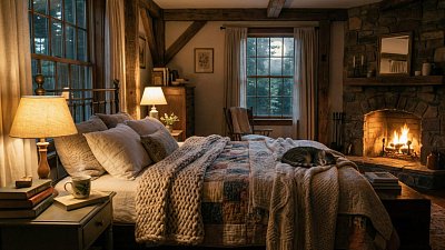 Уют в спальне помогает крепче спать