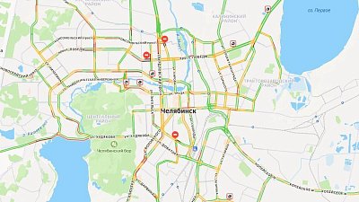 Пробки в Челябинске достигли 8 баллов утром 16 марта