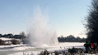 Реку Нижний Тогузак в Варне спасли от ледовых заторов