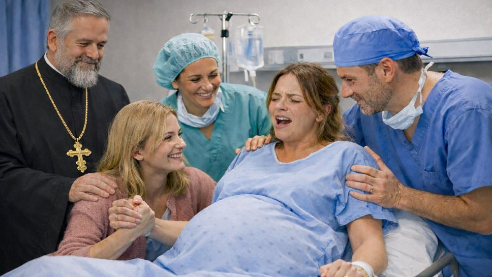 В России могут разрешить роды в кругу друзей и священника