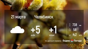 21 марта в Челябинской области ожидается легкое похолодание