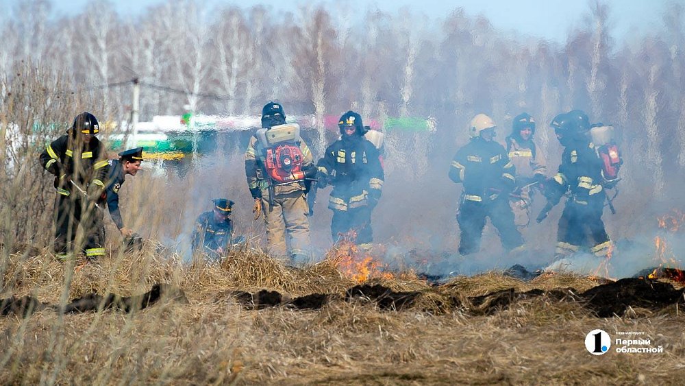Первый в 2026 году ландшафтный пожар потушили под Челябинском