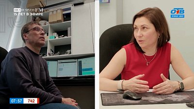 Александр Сысолятин и Елена Торопова в сюжете «Старожилы радио»