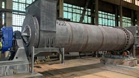 В Верхнем Уфалее собрали отечественный барабан для сушки песка и щебня