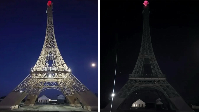 В Челябинской области отключили от электричества Эйфелеву башню в селе Париж