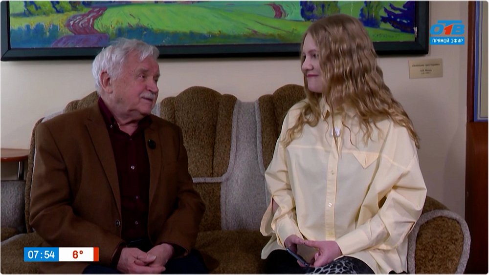 Интервью с народным артистом РСФСР Сергеем Никоненко в прямом включении