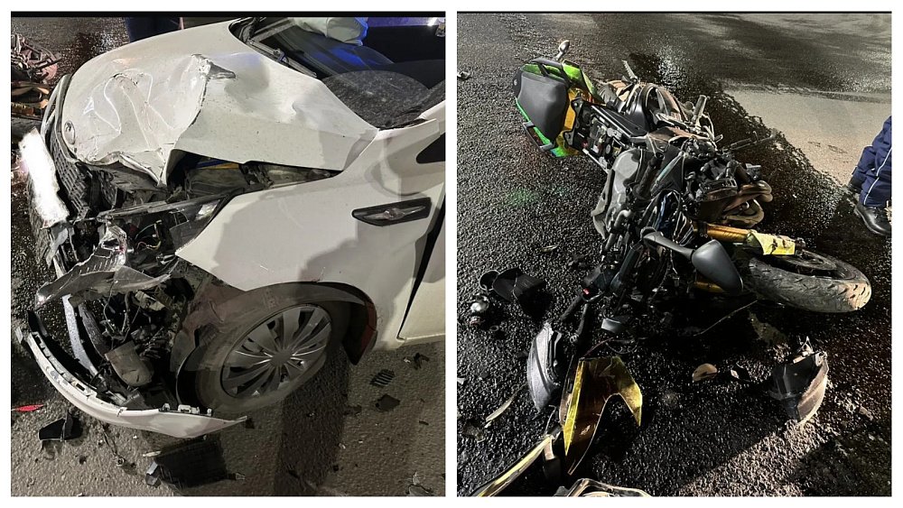 Мотоциклист пострадал в ДТП с Kia в центре Челябинска