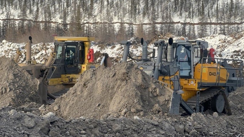 Южноуральский бульдозер проходит испытания в Якутии