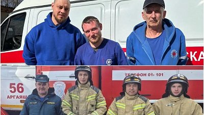 Пожарные помогли медикам добраться на ферму под Аргаяшом к роженице с младенцем