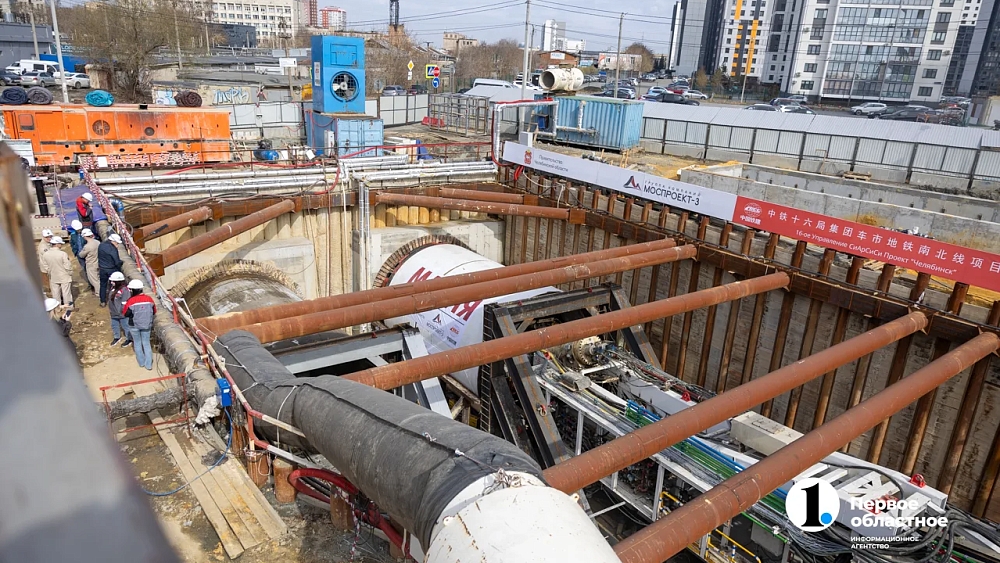 Марат Хуснуллин высоко оценил пуск второго тоннелепроходческого щита в Челябинске