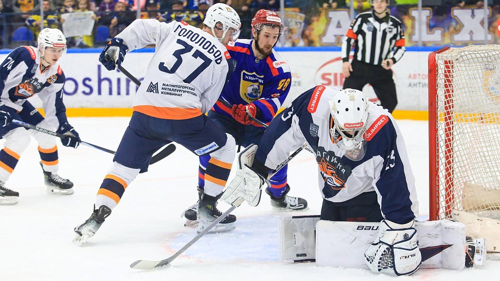 Хоккейный клуб «Магнитка» одержал «сухую» победу над «Химиком» в плей‑офф ВХЛ