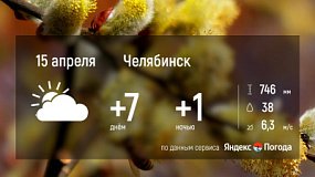 15 апреля в Челябинской области ожидаются дожди и прохлада