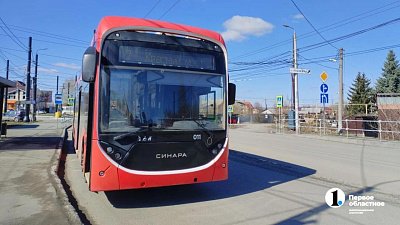 В Челябинске запустили новый троллейбус, который свяжет поселок АМЗ, центр и ЧМЗ