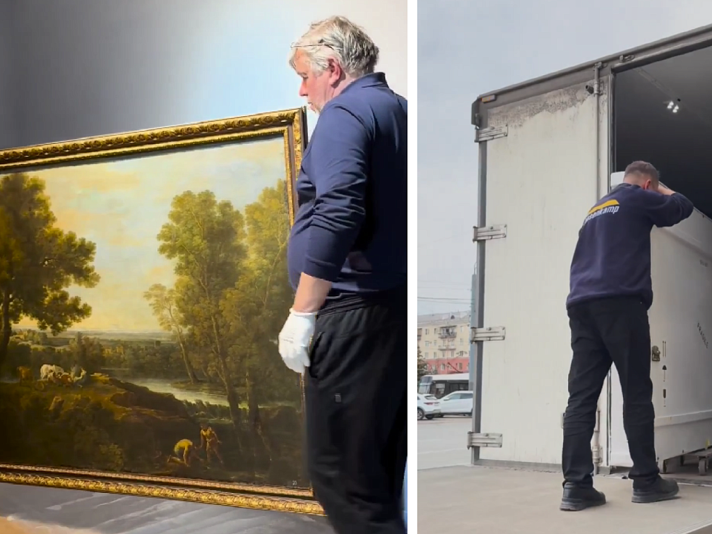 Картину XVIII века отправили из Челябинска на выставку в Пушкинский музей