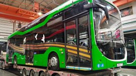 В Магнитогорске стартовал тест‑драйв первого электробуса «Синара‑6253»