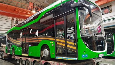 В Магнитогорске стартовал тест‑драйв первого электробуса «Синара‑6253»