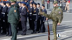 На главной площади Челябинска прошла первая репетиция парада Победы