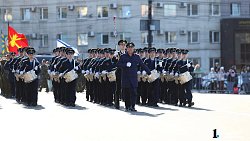 В центре Челябинска прошла репетиция построения войск к параду Победы