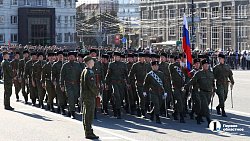 В центре Челябинска прошла репетиция построения войск к параду Победы