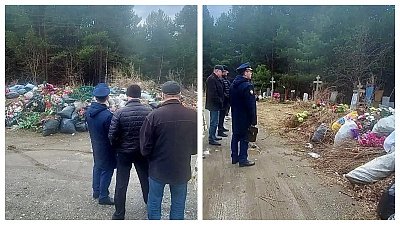 Прокуратура потребовала вывезти мусор с территории кладбища в Верхнем Уфалее