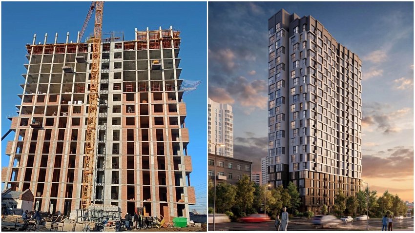 Многоэтажный «Дом 43» в центре Челябинска сдадут в начале 2028 года