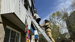В Кыштыме из задымленного дома спасли мать с трехлетним ребенком