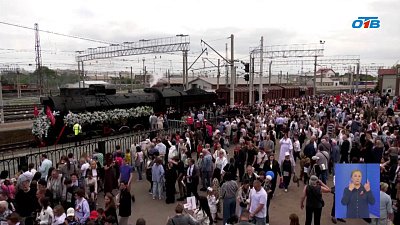 Челябинск встретил «Поезд Победы»