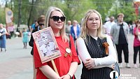 Челябинцы вышли на празднование Дня Победы с портретами ветеранов