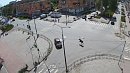 Лося заметили жители Чебаркуля на улицах города