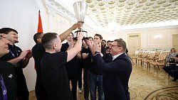 Алексей Текслер поздравил «ЧБК» с историческим чемпионством в Суперлиге