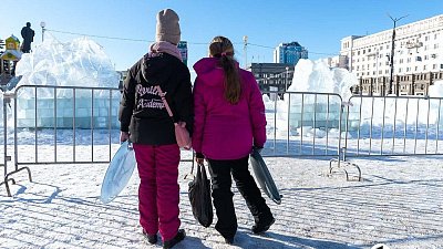 В ледовом городке в Челябинске будут крутить мультфильмы