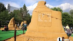 На Челябинском фестивале песочных скульптур появились 5 новых фигур