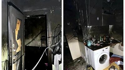 В Челябинске спасатели вывели мужчину из горящей квартиры на улице Вагнера